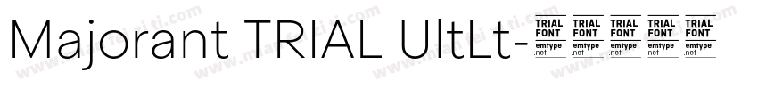 Majorant TRIAL UltLt字体转换
